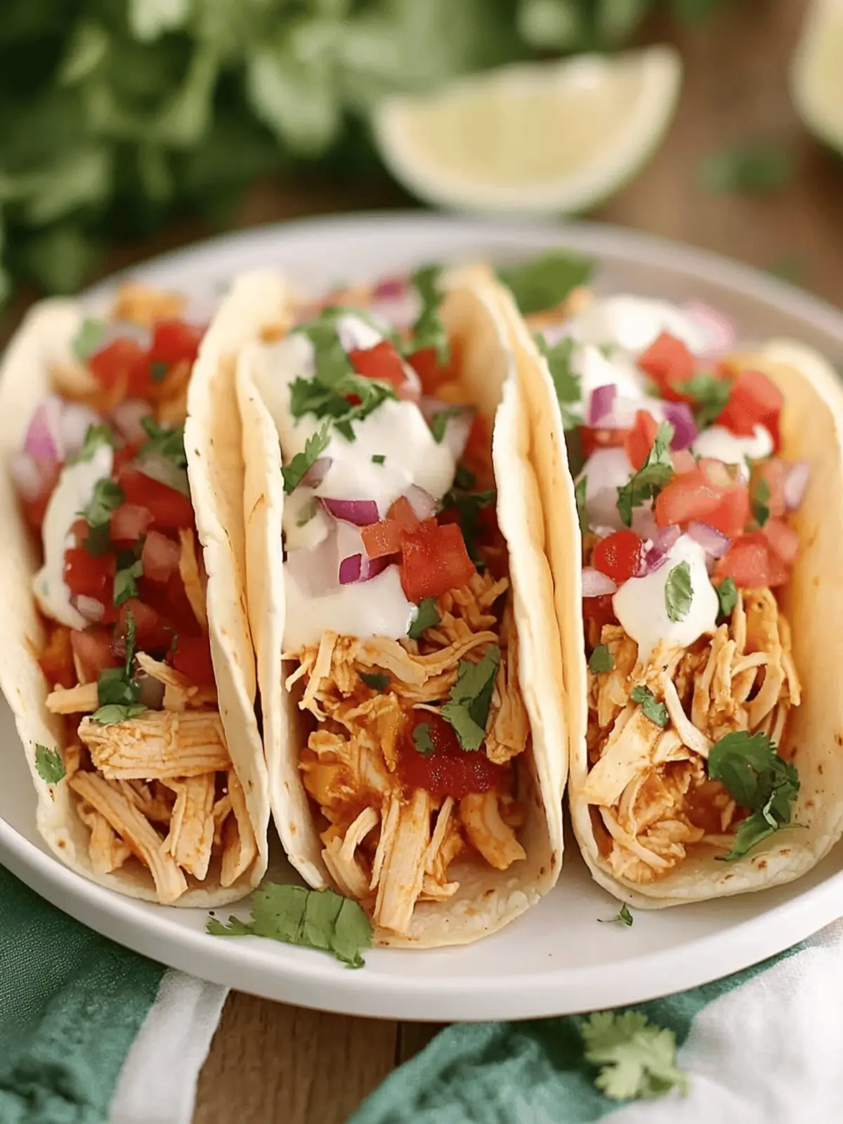 Crockpot Chicken Tacos