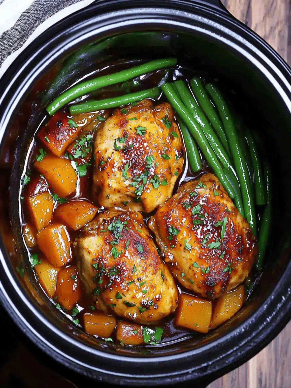 Slow Cooker Honey Garlic Chicken