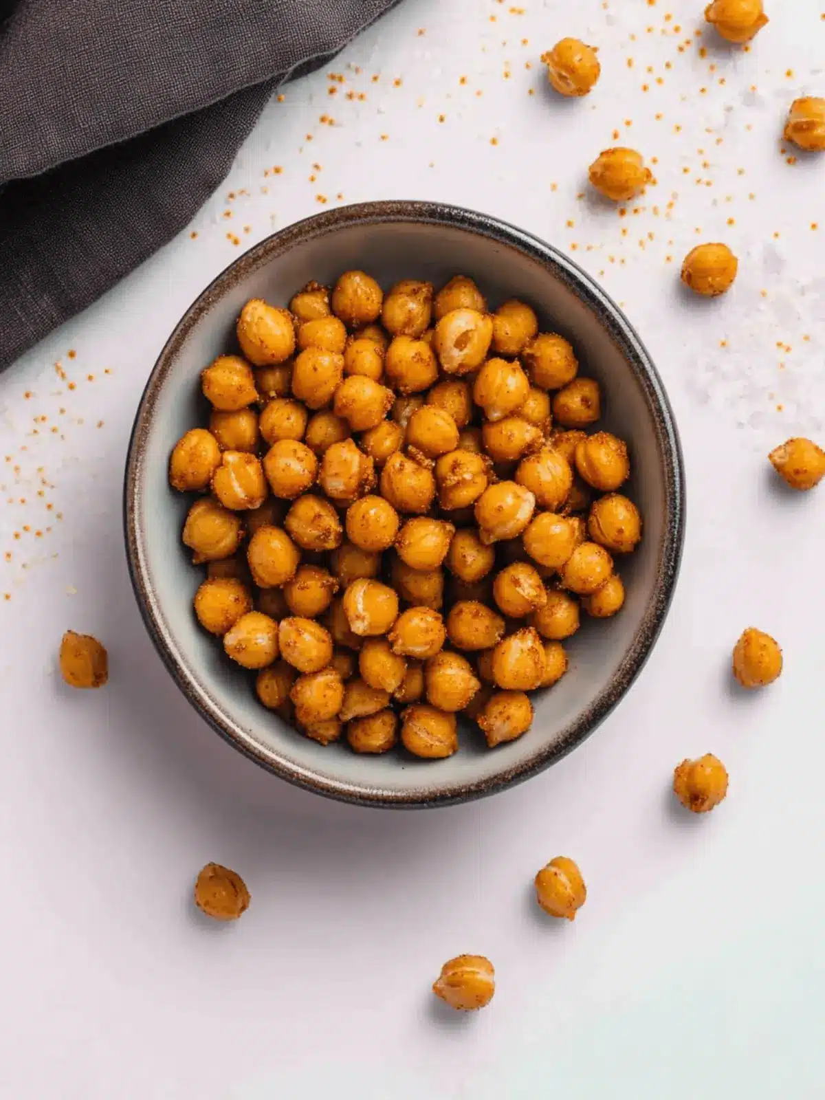 Super Crunchy Roasted Chickpeas - Your New Favorite Snack! 5 Super Crunchy Roasted Chickpeas