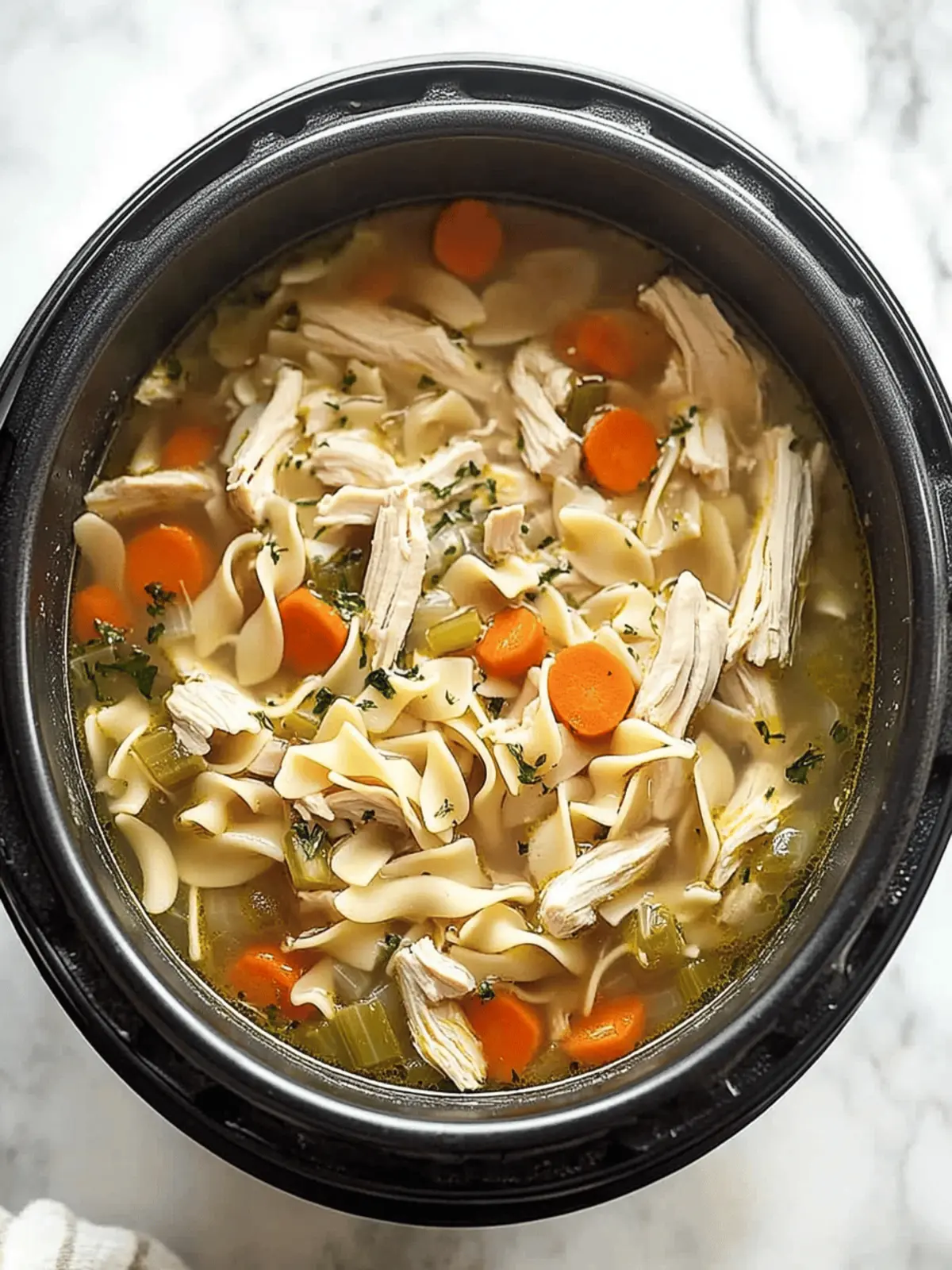Slow Cooker Chicken Noodle Soup