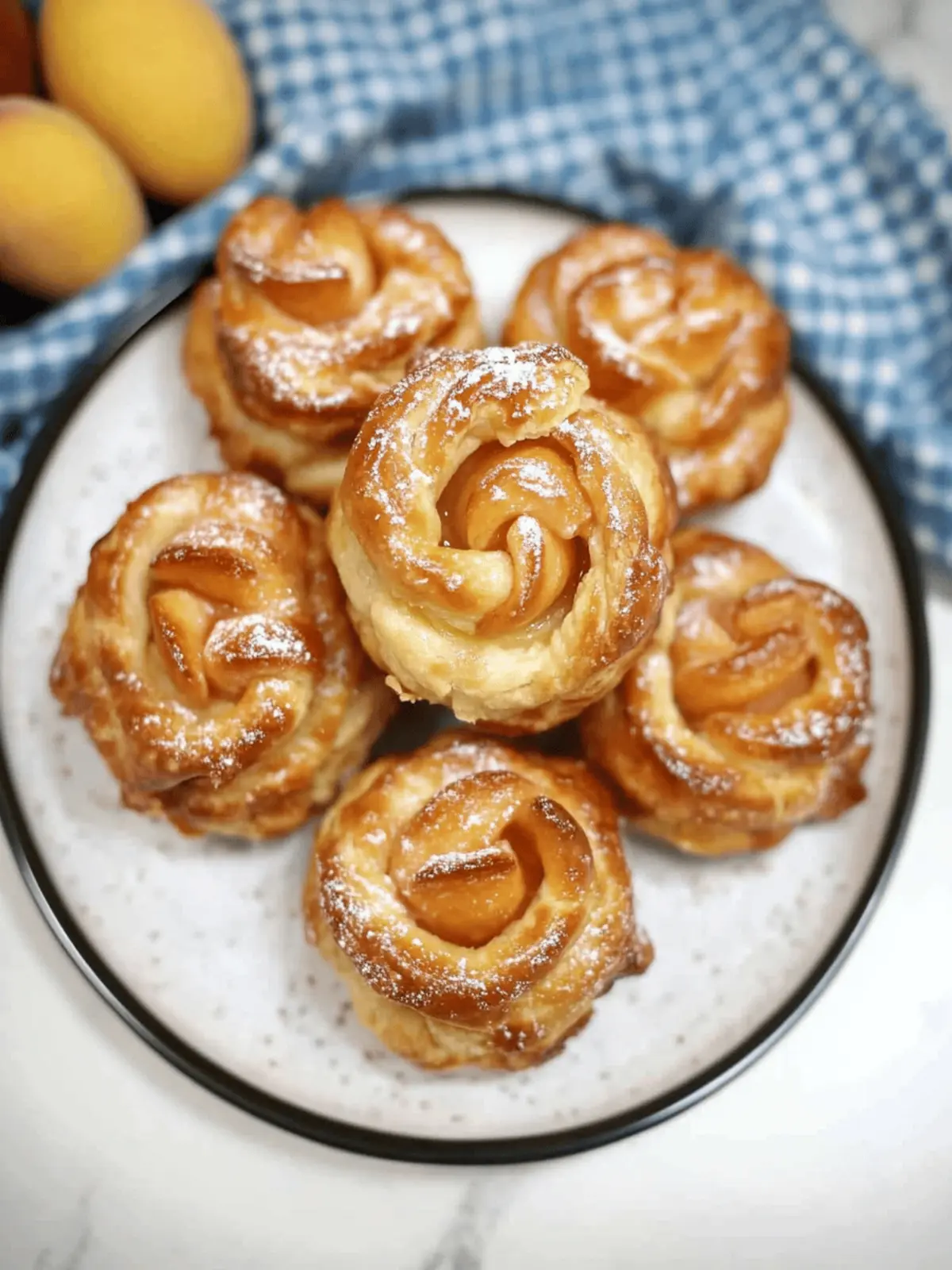Delicious Peach Pie Cruffins: Quick, Flaky Breakfast Treats