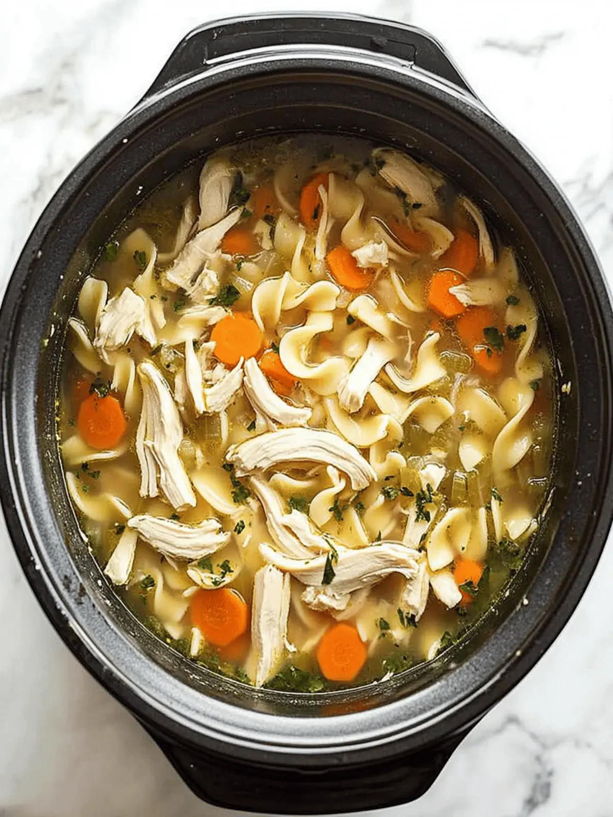 Slow Cooker Chicken Noodle Soup
