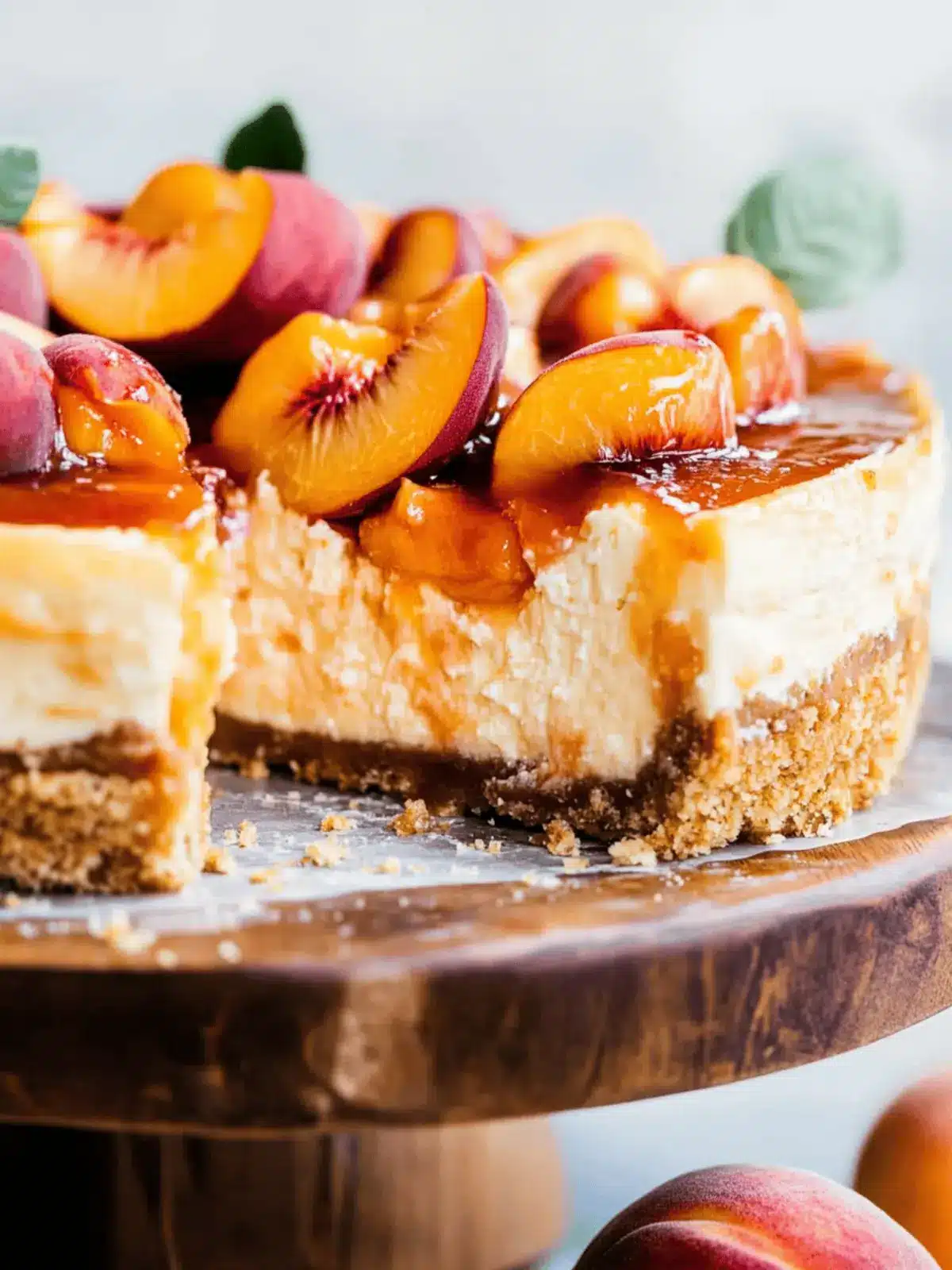 Indulge in Peach Cobbler Cheesecake for Ultimate Summer Bliss