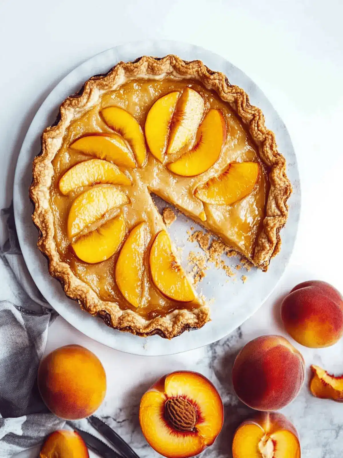 Delight in Summer with this Easy Rustic Peach Tart Recipe