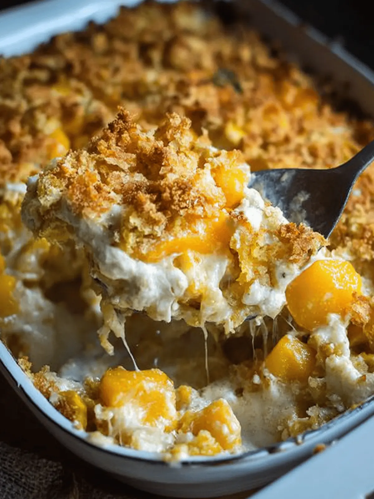 Cheesy Crispy Squash Casserole