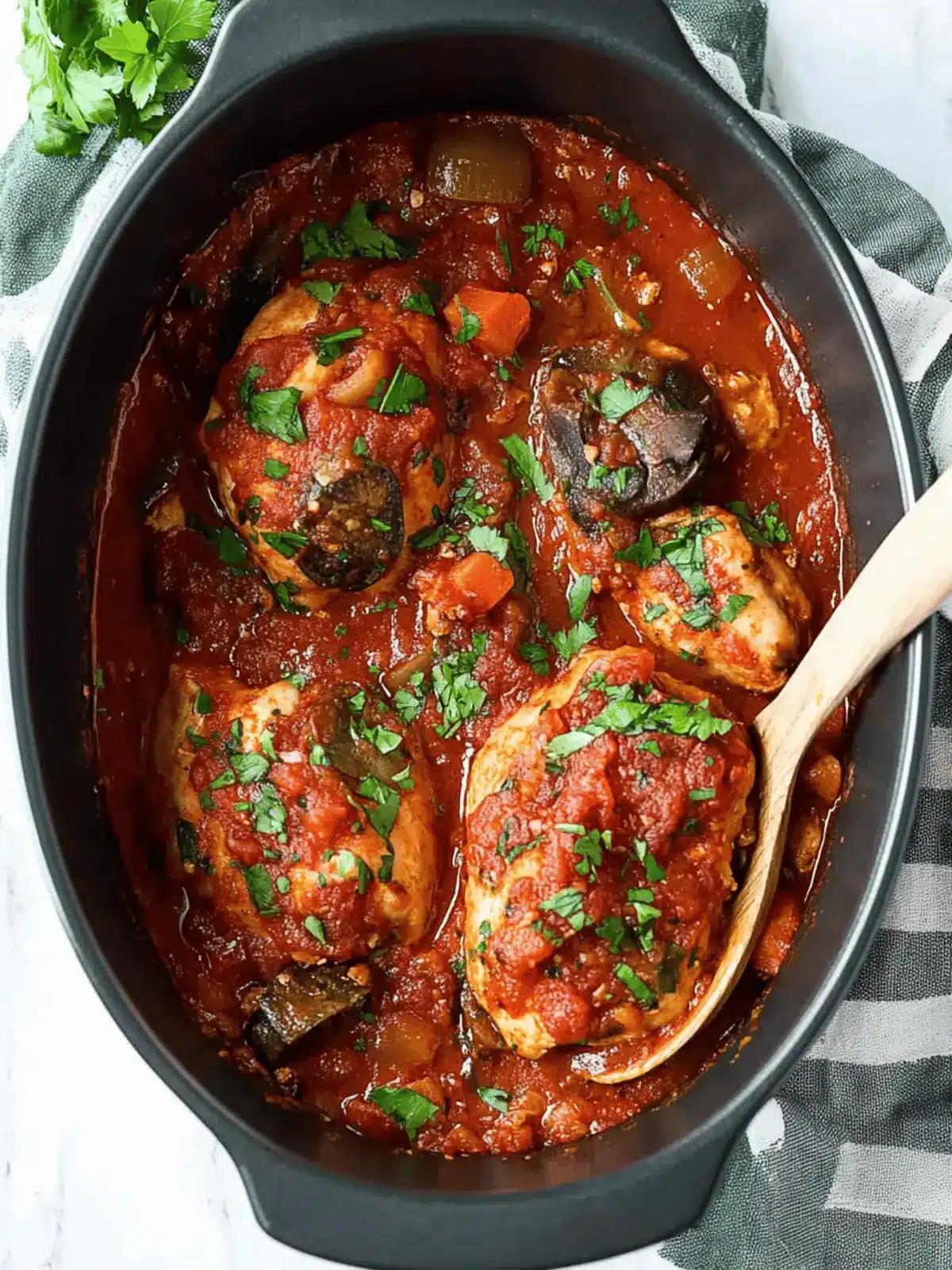 Slow Cooker Chicken Cacciatore