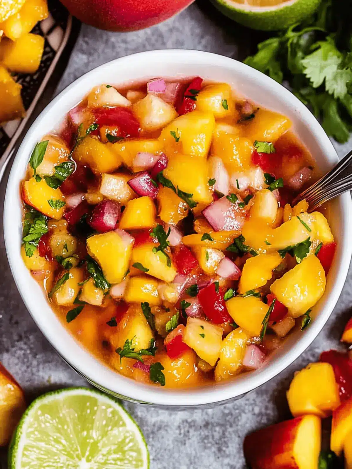 Peach Mango Salsa