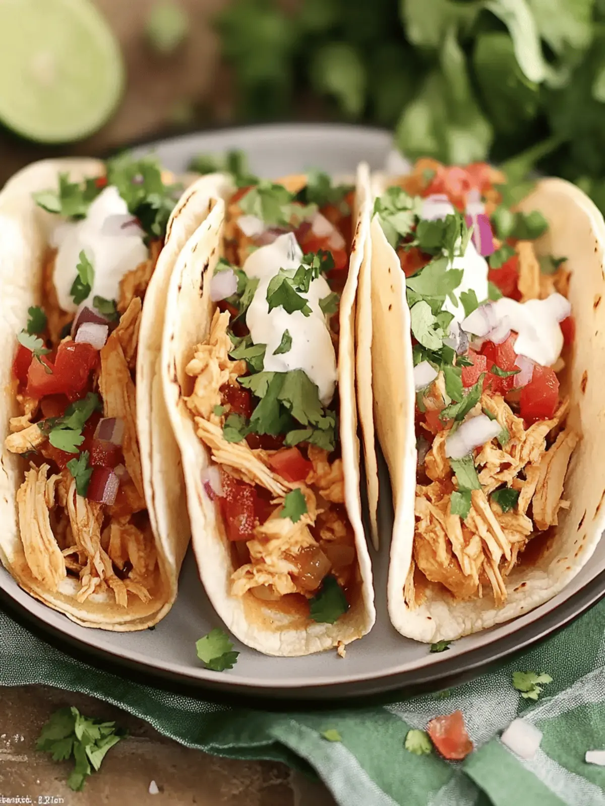 Crockpot Chicken Tacos