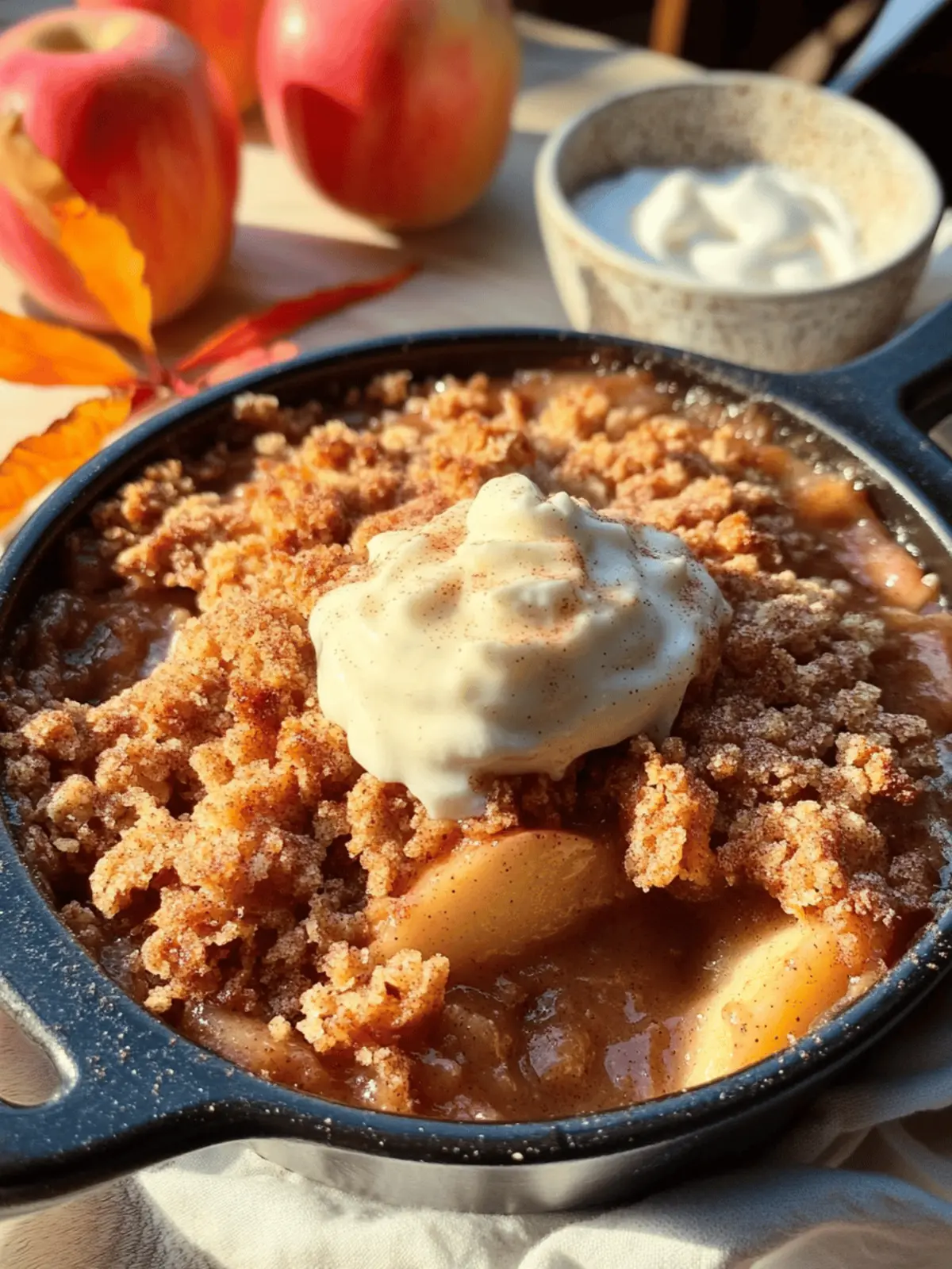 Sweet Cinnamon Apple Crisp