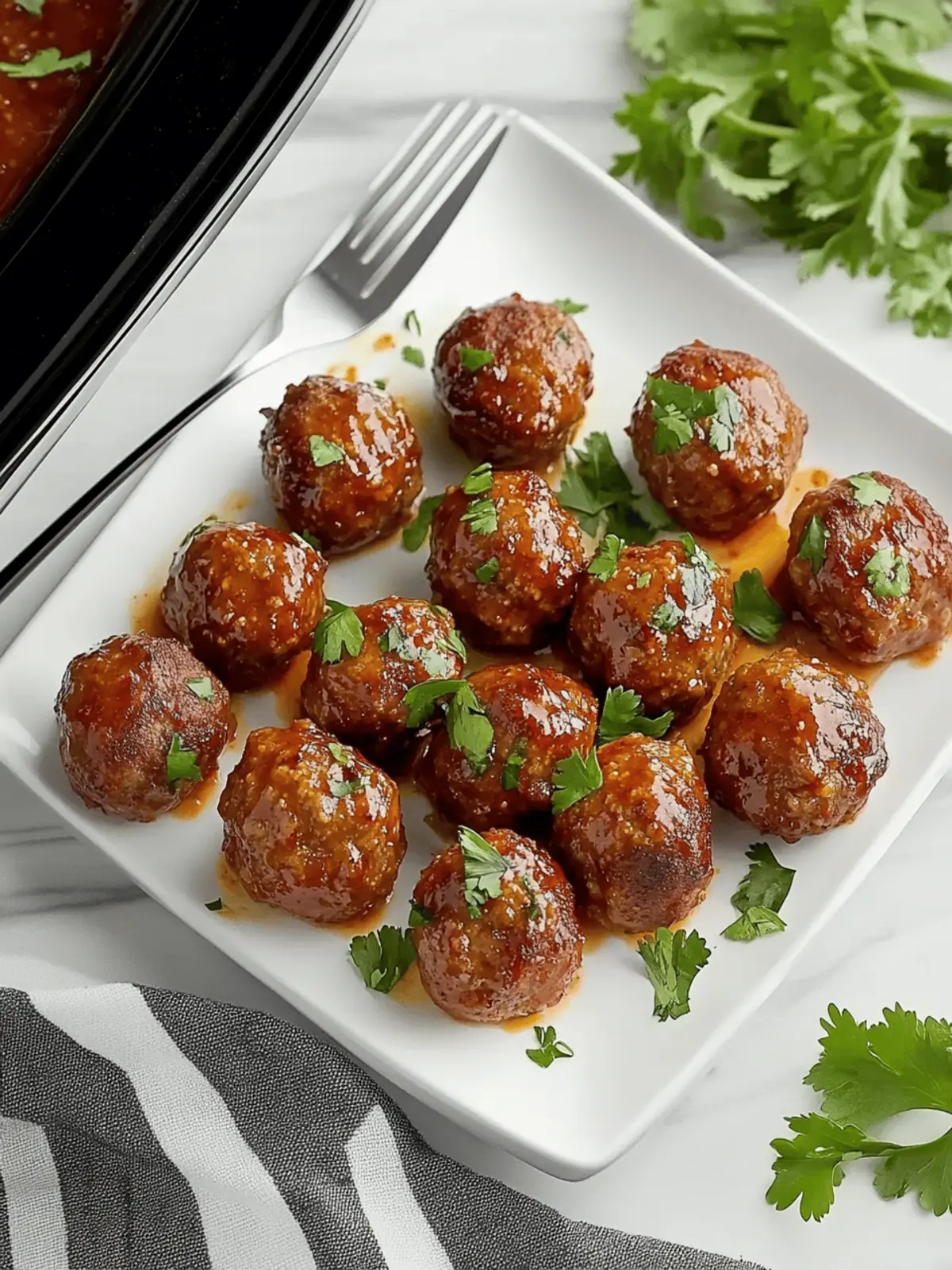 Sweet Chili Meatballs Crockpot Recipe