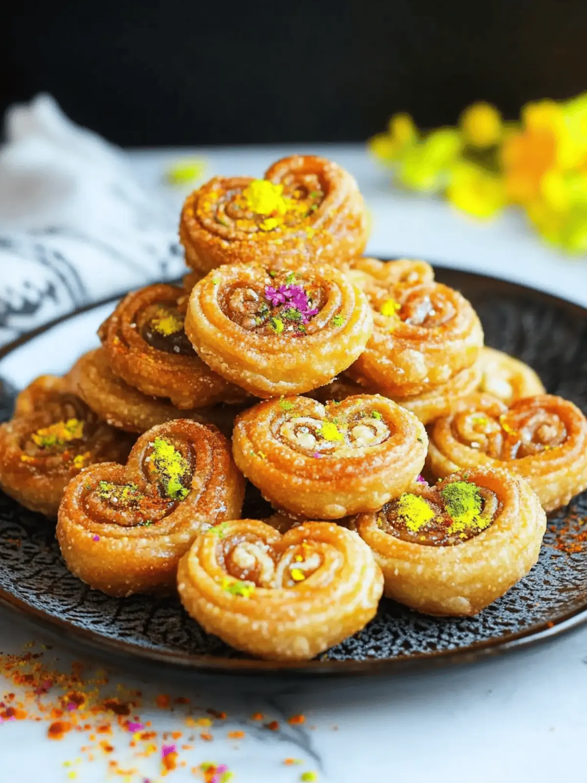 Gujiya Hearts (Flaky, Fun, and Full of Flavor!) for Diwali Celebration