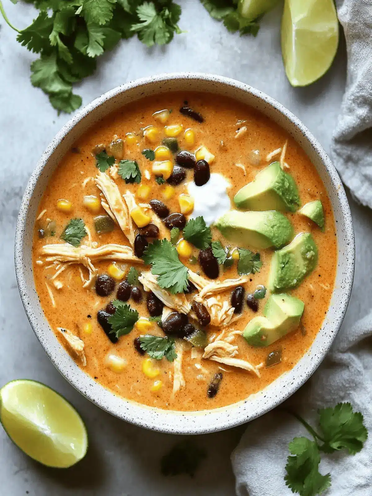 Creamy Chicken Enchilada Soup