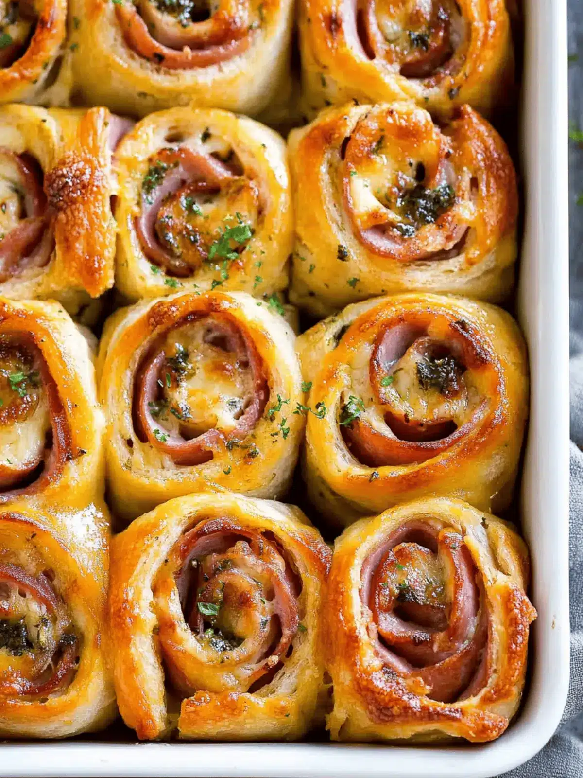 Ham and Cheese Pinwheels