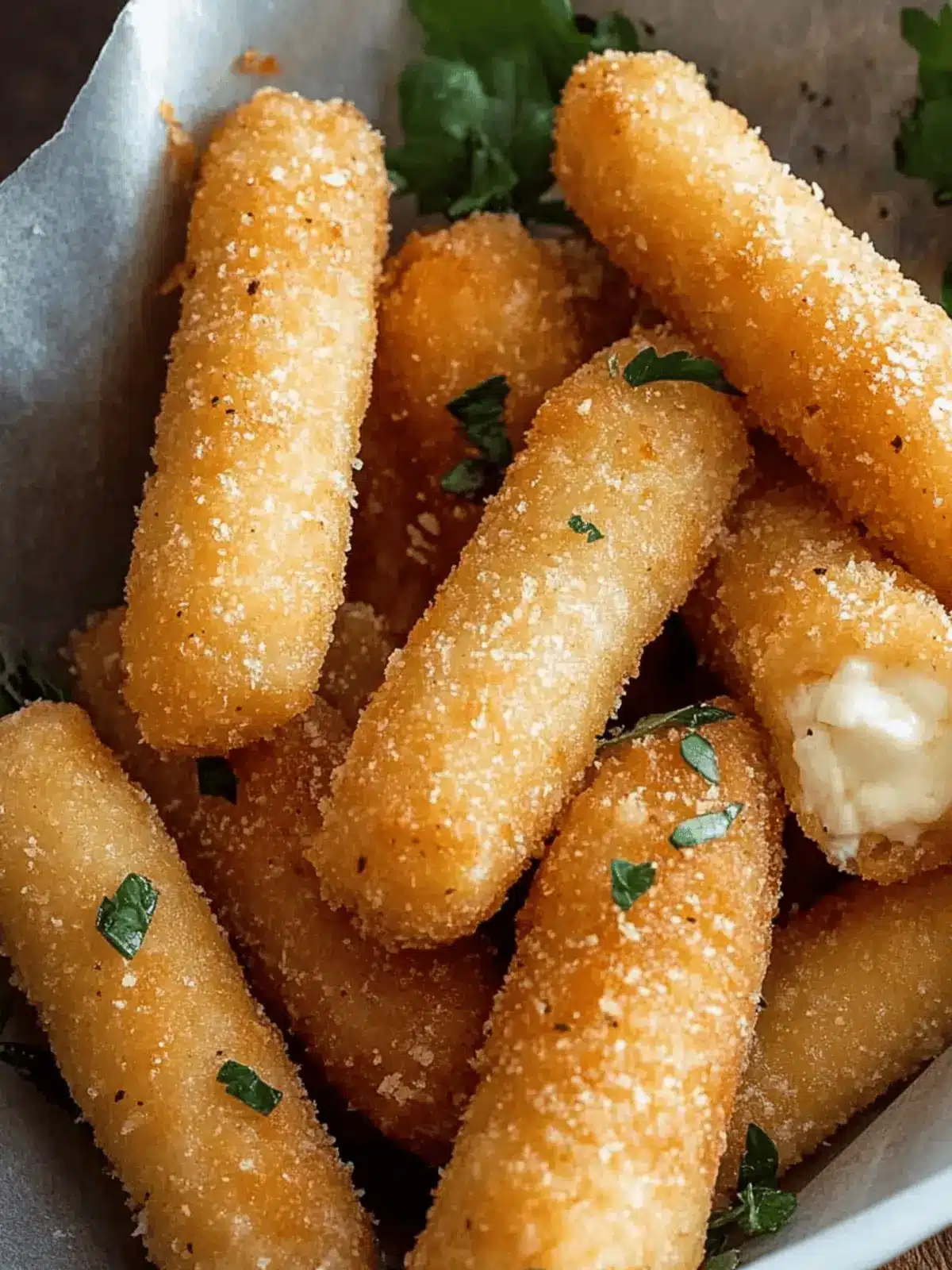 Keto Mozzarella Sticks