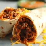 Pork and Bean Burritos