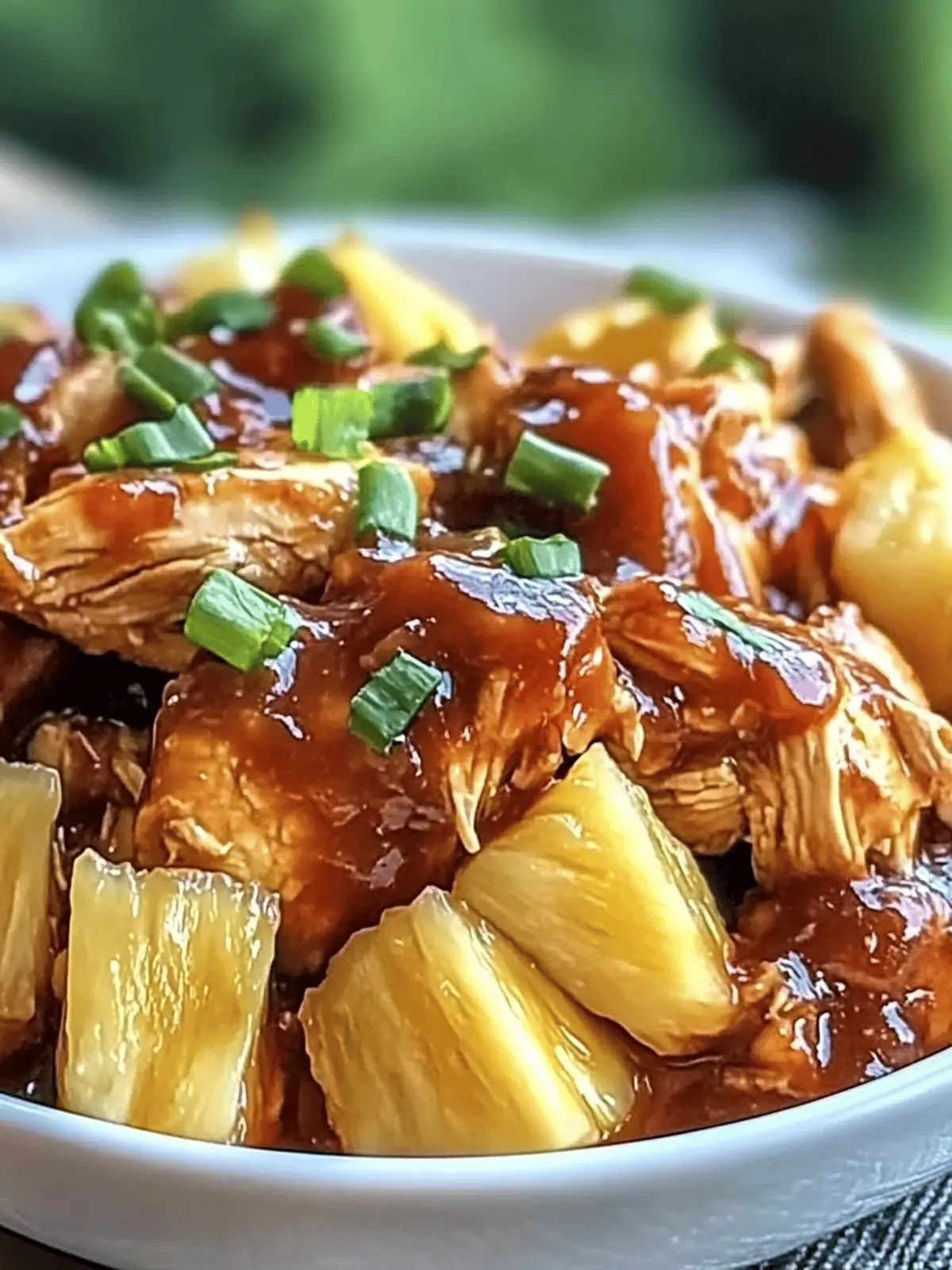 Easy Crockpot Pineapple BBQ Chicken