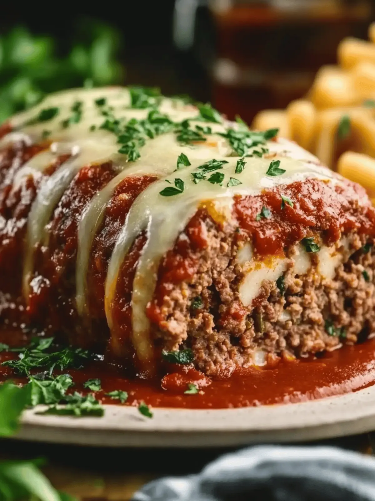 Stuffed Italian Meatloaf