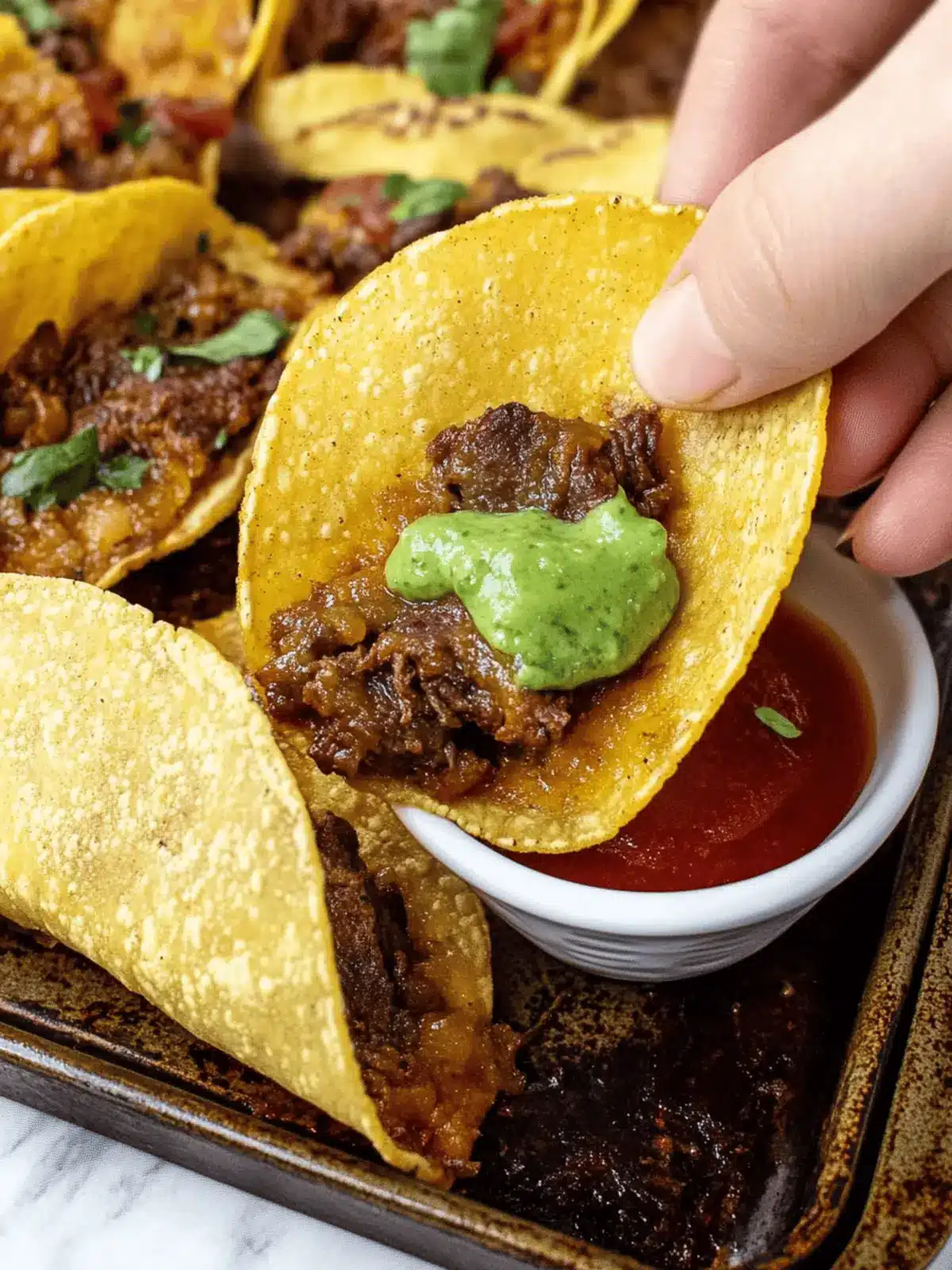 Crispy Baked Beef Tacos