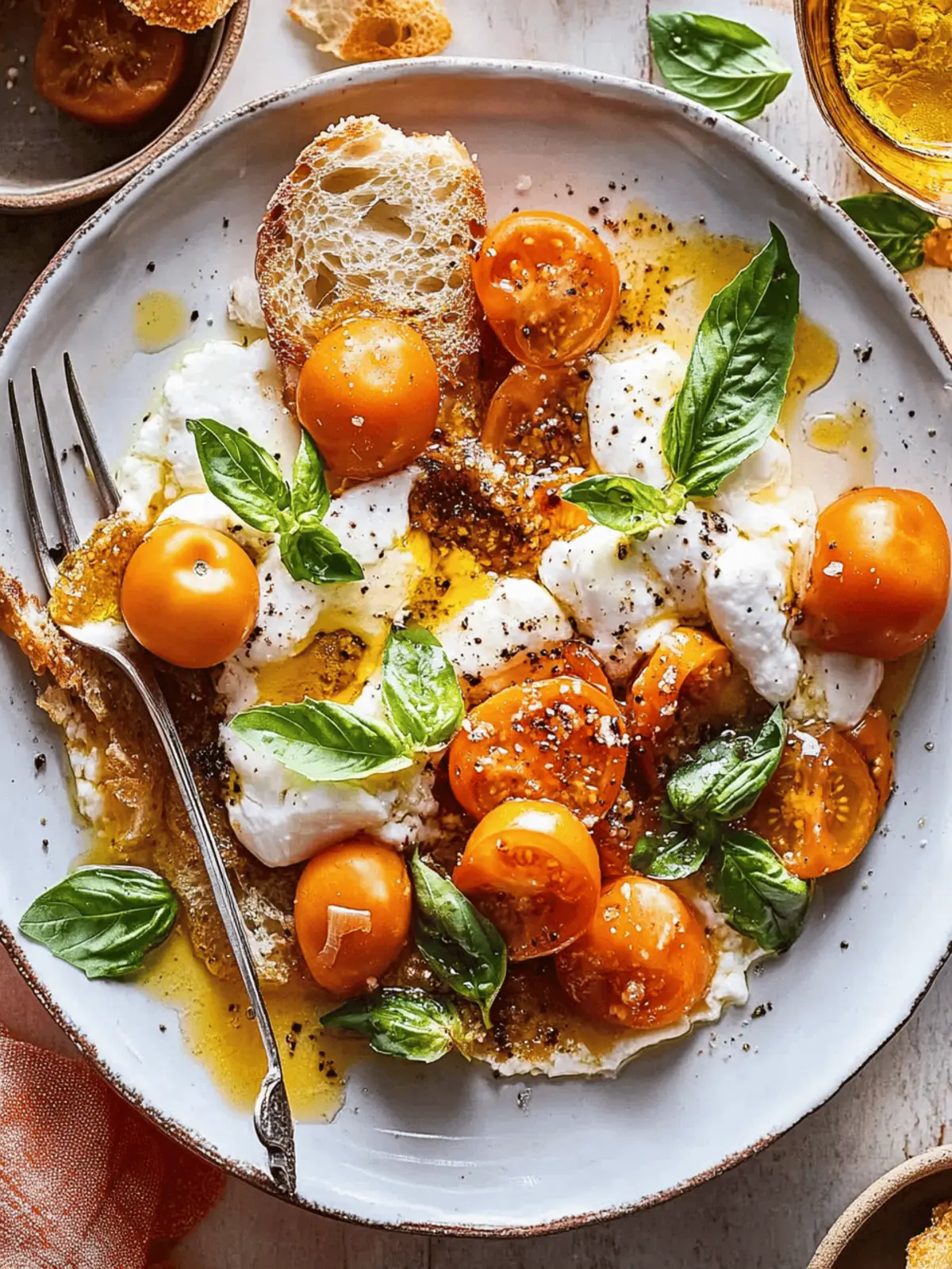 Sun Gold Tomato Caprese with Burrata