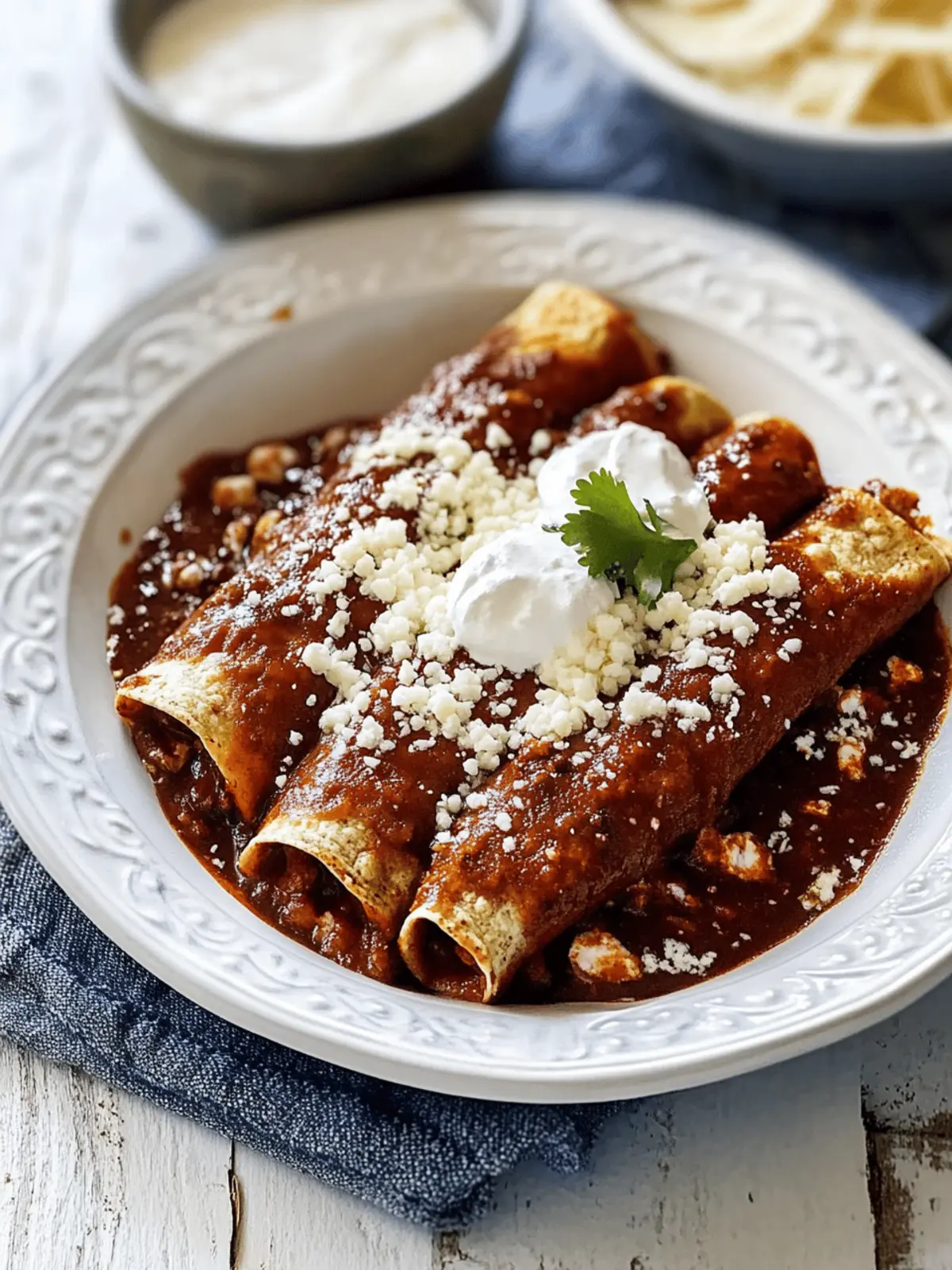 Savor Homemade Chicken Mole Enchiladas Bursting with Flavor 5 chicken mole enchiladas