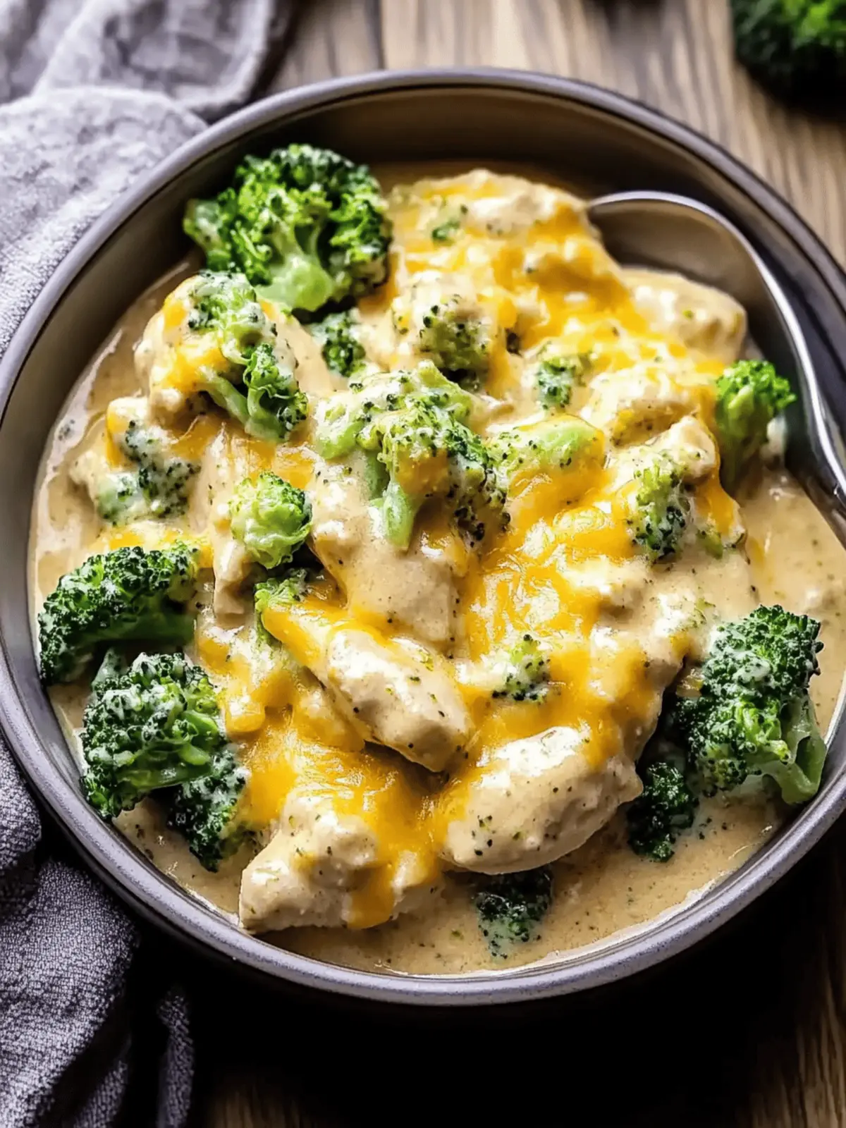 Crockpot Creamy Broccoli Cheddar Chicken recipe