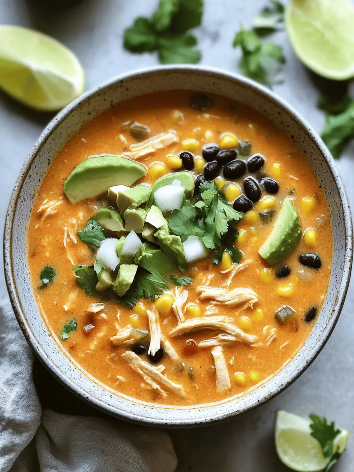 Creamy Chicken Enchilada Soup