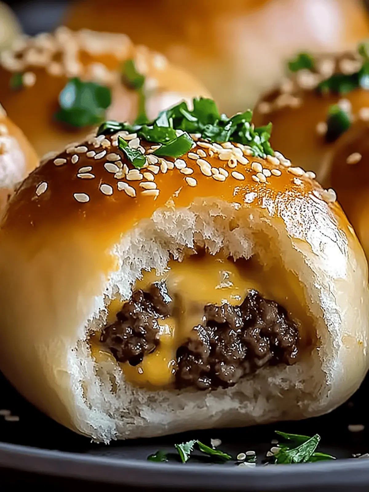 Garlic Parmesan Cheeseburger Bombs Recipe