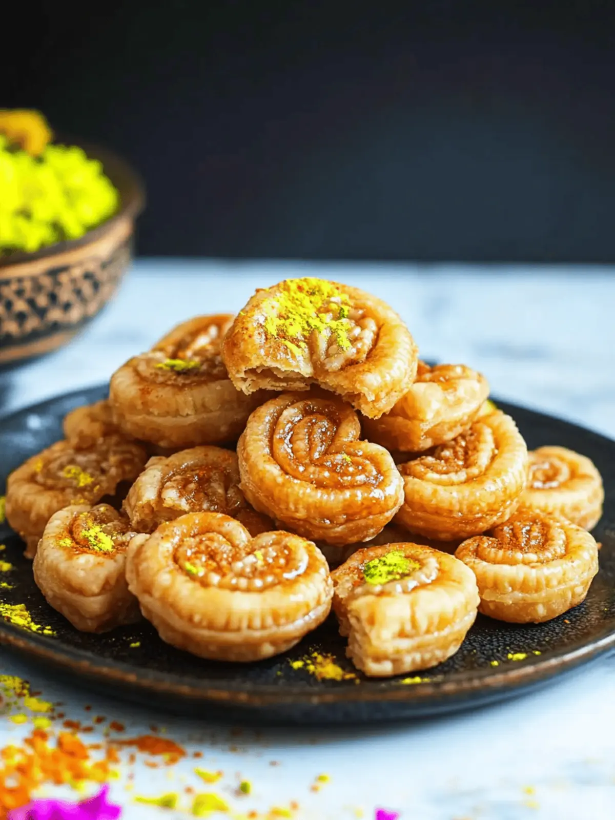Delicious Gujiya Hearts: Flaky Treats for Your Diwali Joy 5 Gujiya Hearts (Flaky, Fun, and Full of Flavor!) for Diwali Celebration