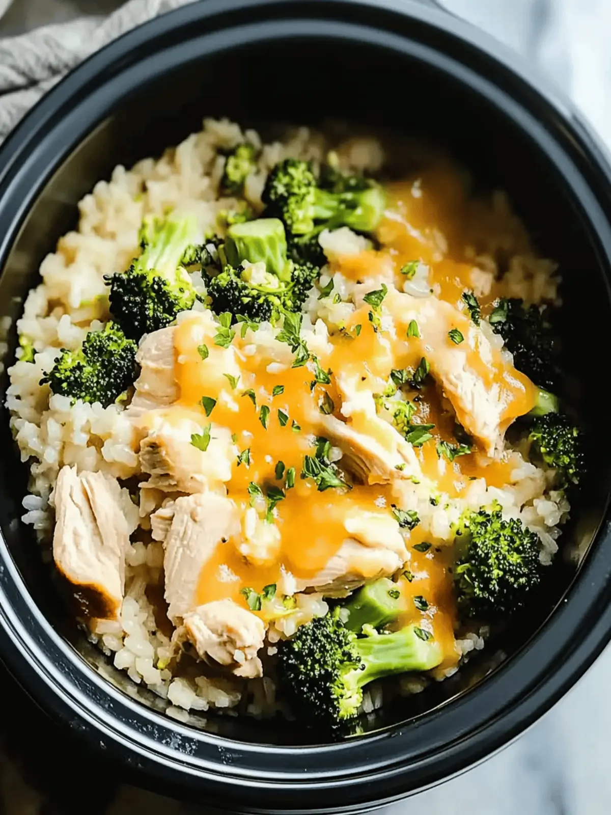 Delicious Crockpot Broccoli Chicken and Rice