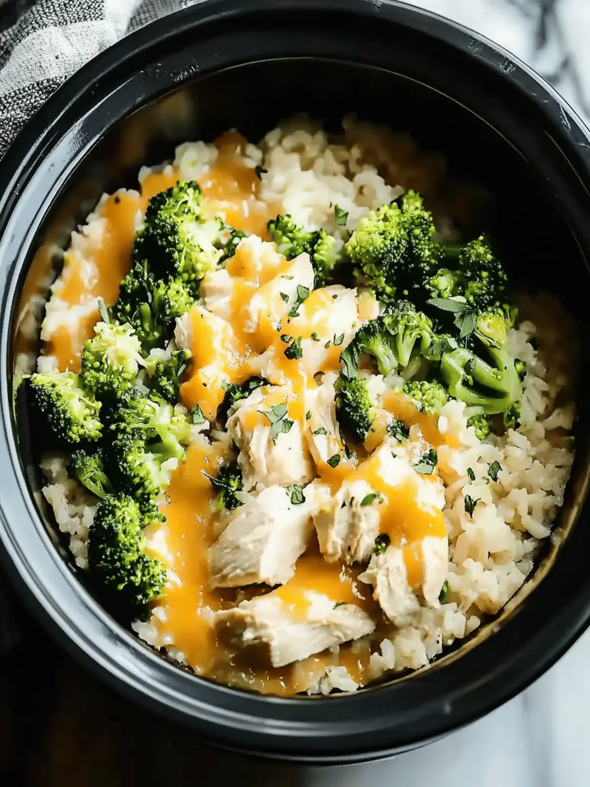 Delicious Crockpot Broccoli Chicken and Rice