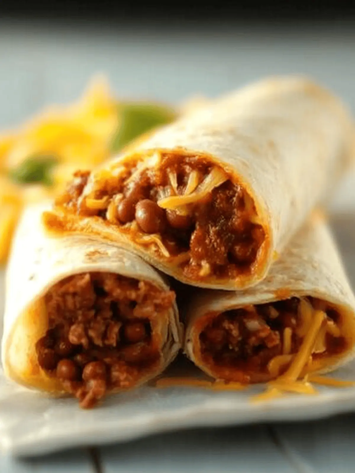 Pork and Bean Burritos