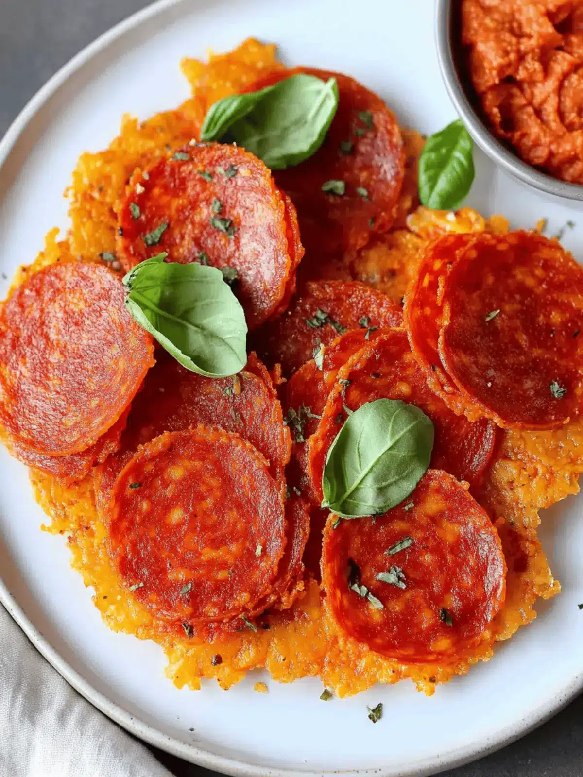 Pepperoni and Cheese Crisps – Keto