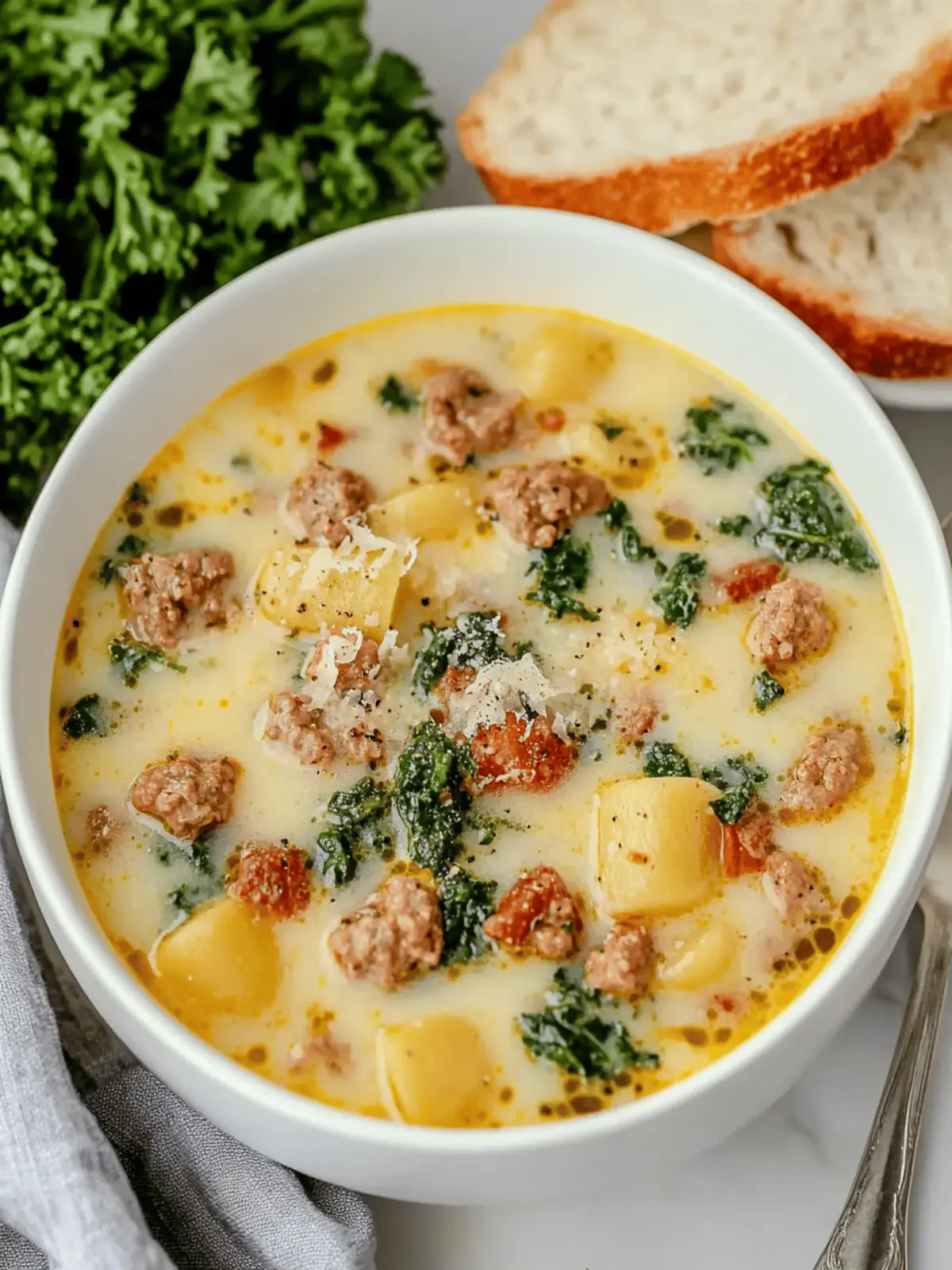 Hearty Slow Cooker Zuppa Toscana Soup