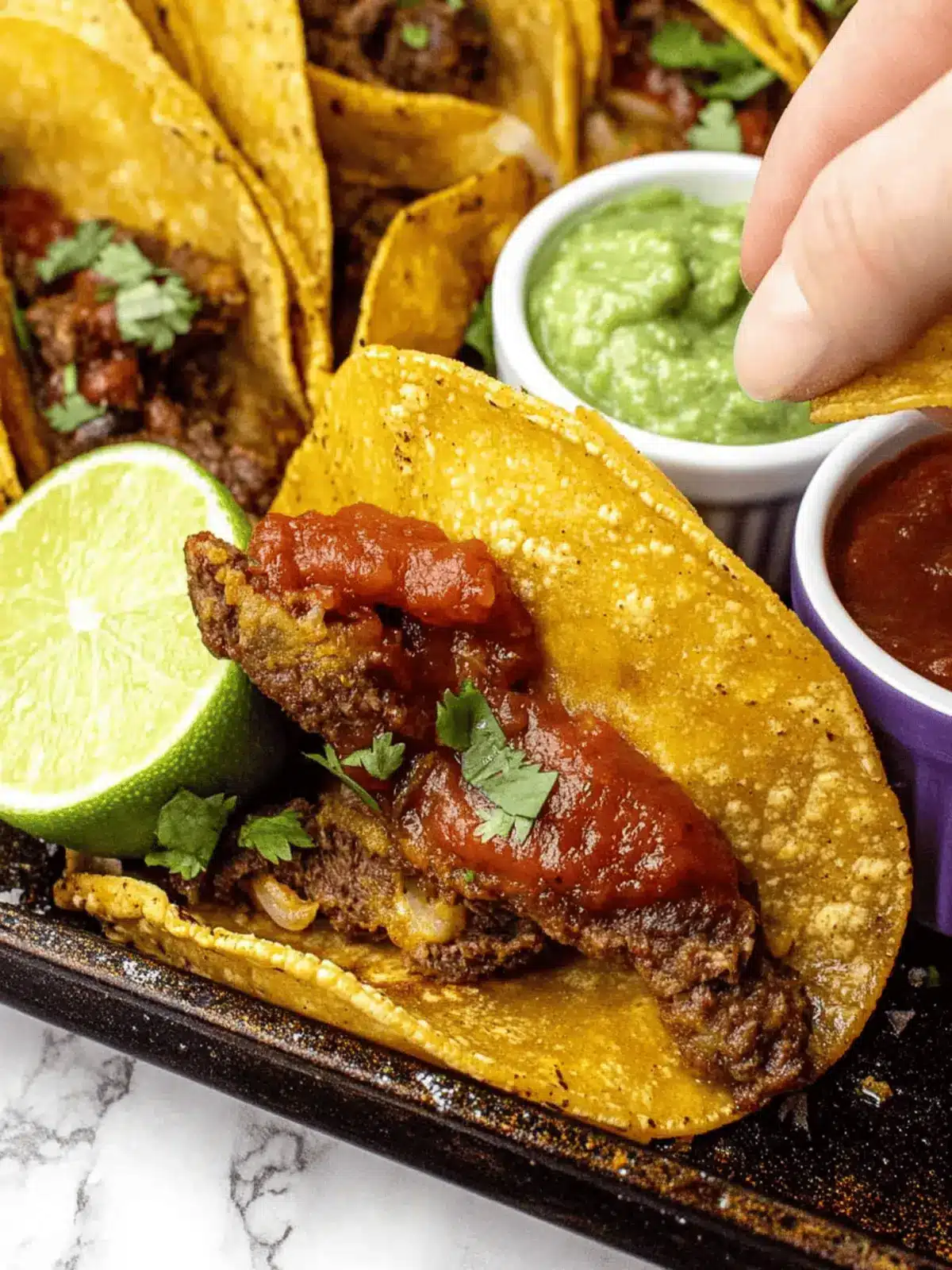 Crispy Baked Beef Tacos