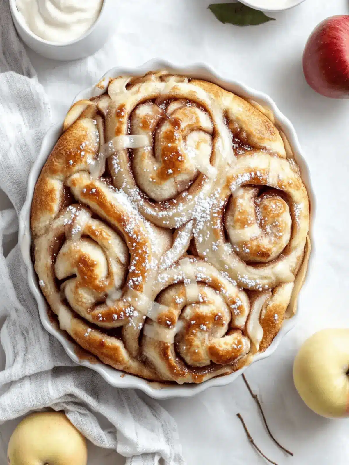 Cinnamon Roll Apple Cobbler