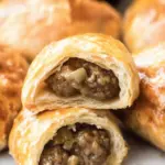 Cheeseburger Meatball Stuffed Crescent Rolls