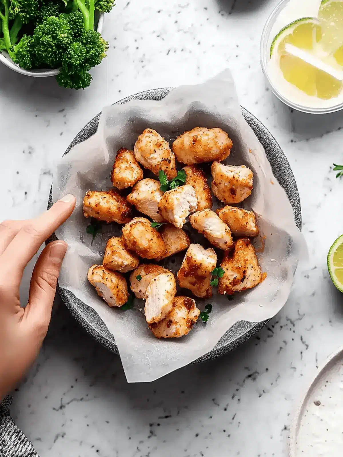 Easy Air Fryer Chicken Bites (Keto, Gluten-Free)