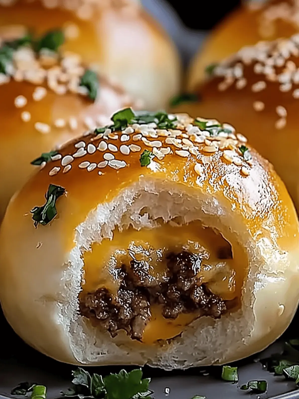 Garlic Parmesan Cheeseburger Bombs Recipe