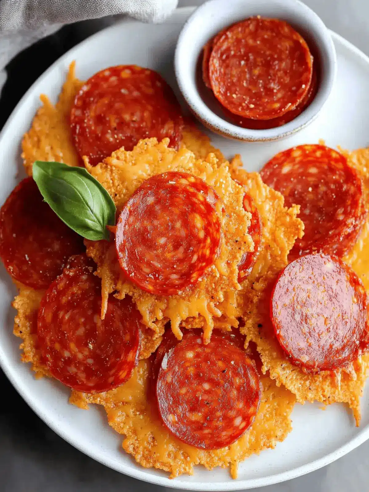 Pepperoni and Cheese Crisps – Keto
