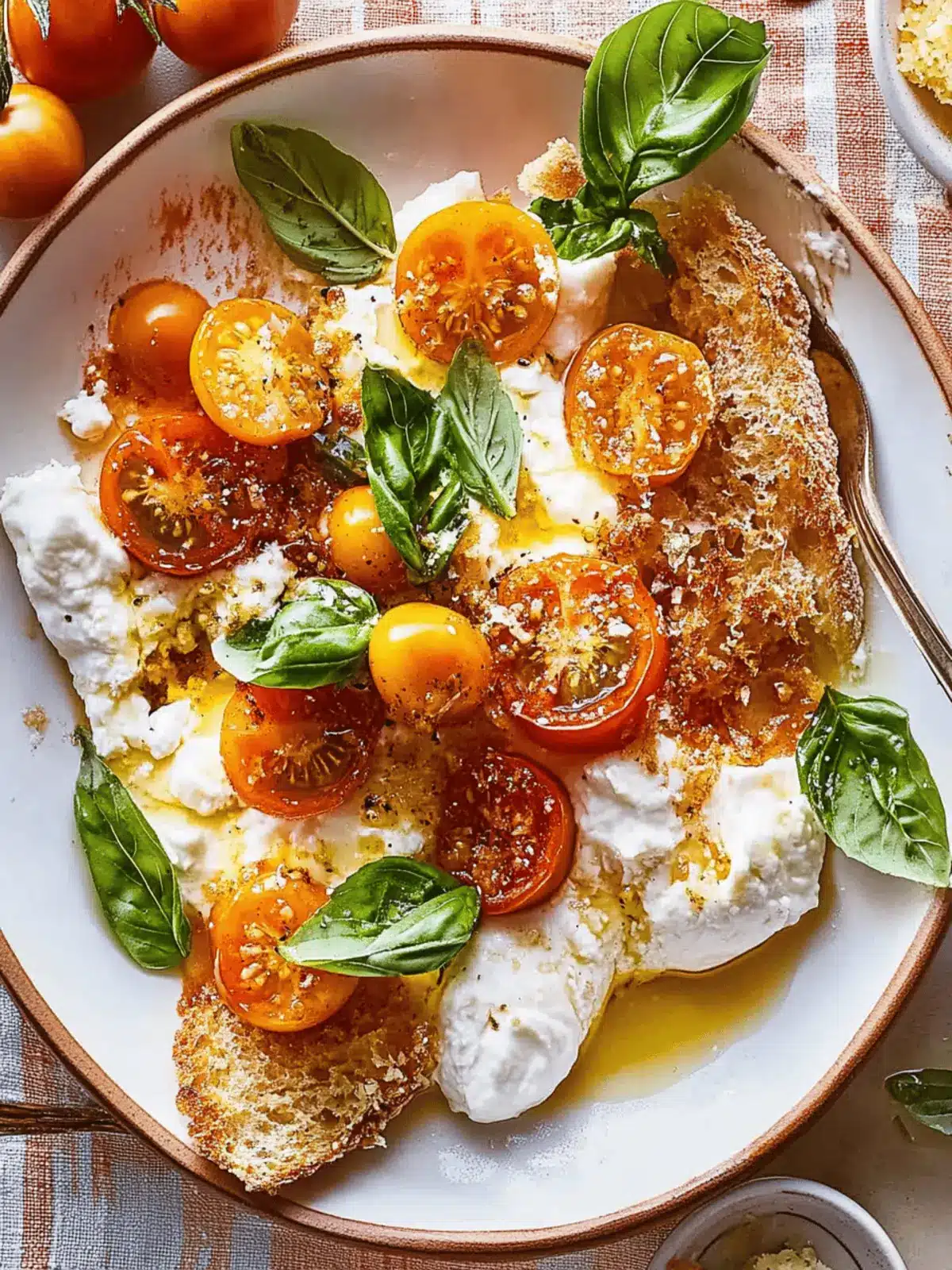 Sun Gold Tomato Caprese with Burrata