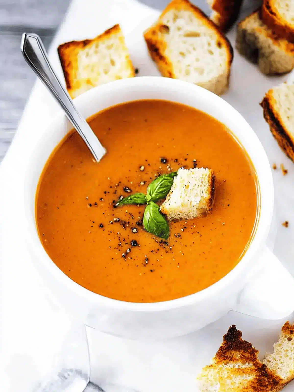 Roasted Tomato Basil Soup