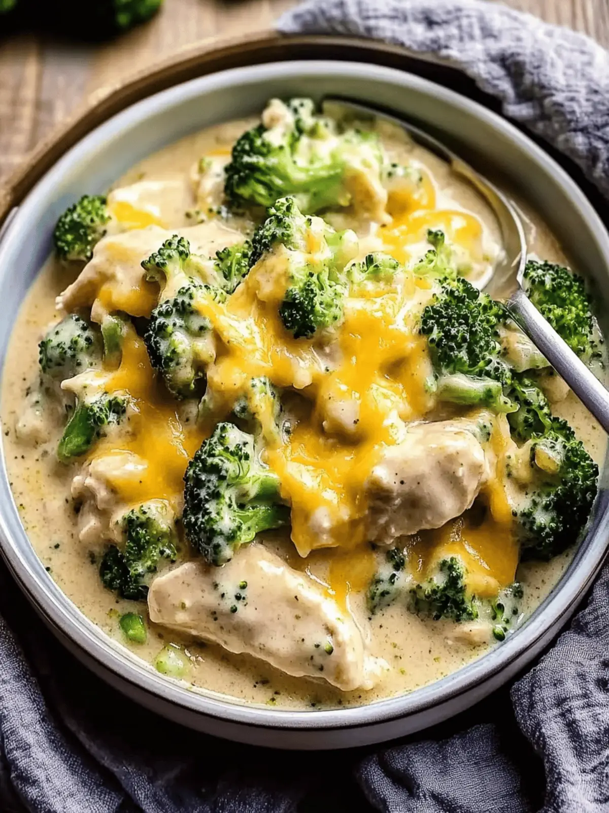 Crockpot Creamy Broccoli Cheddar Chicken recipe