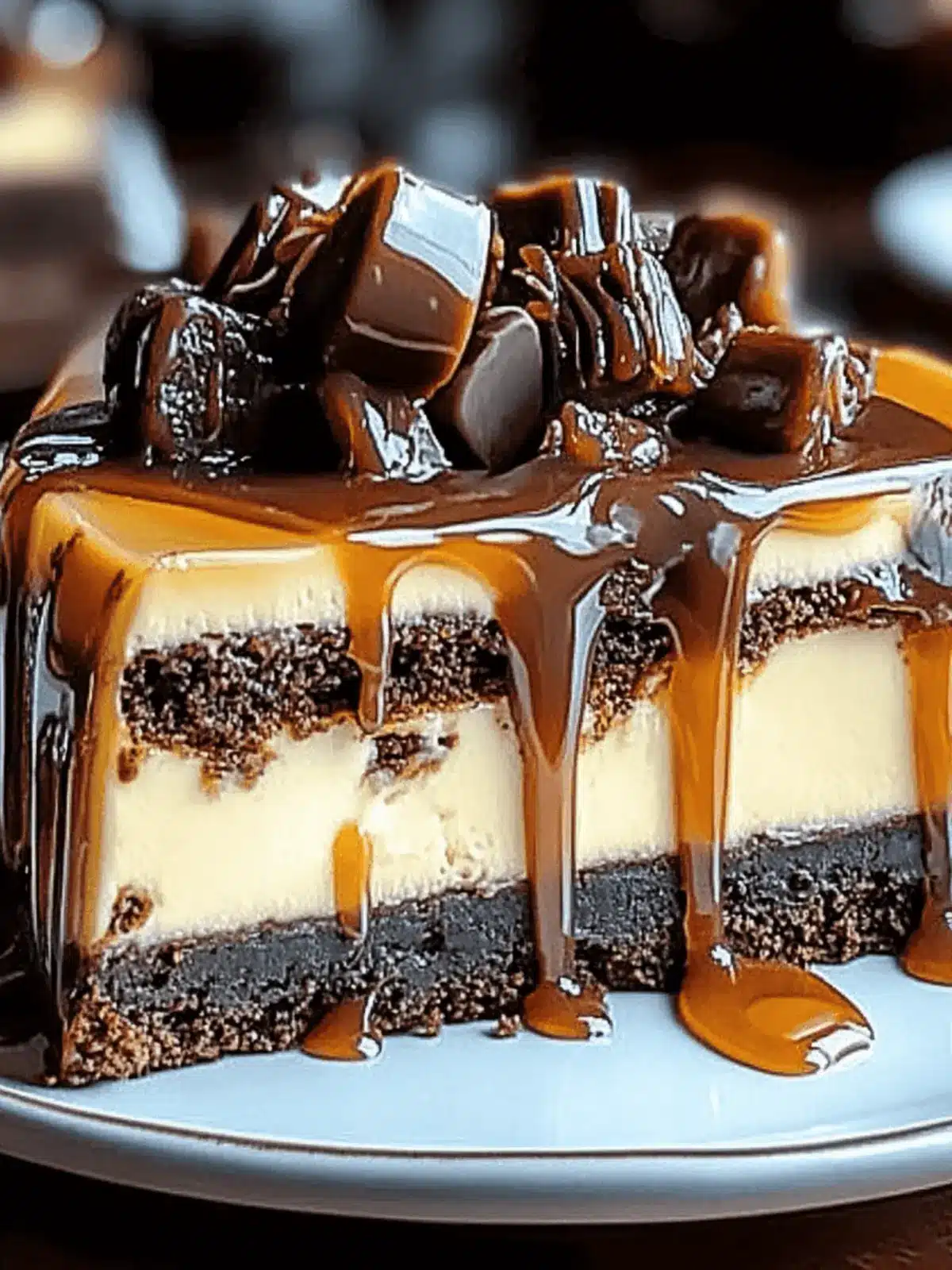 Caramel Brownie Cheesecake