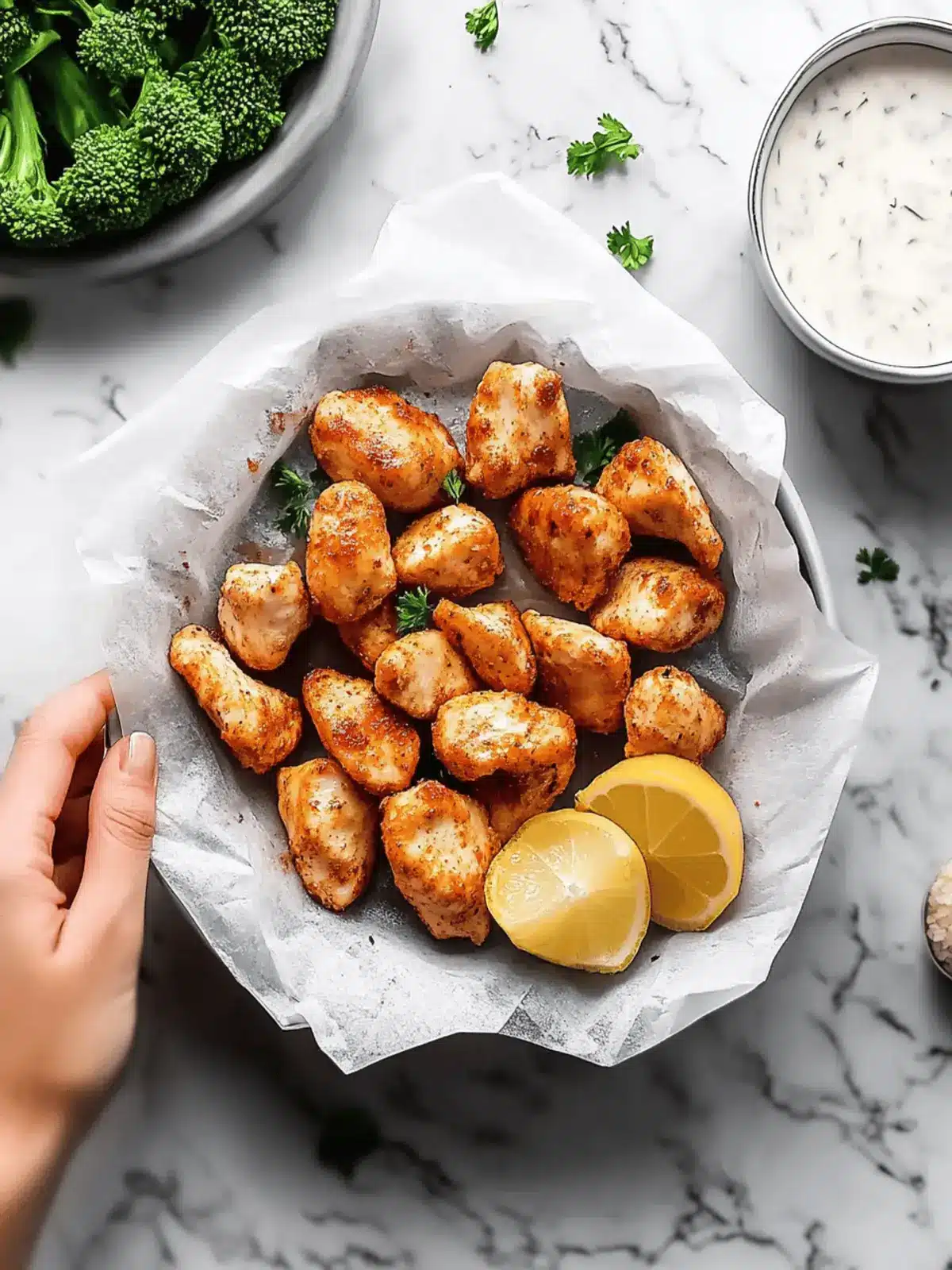 Easy Air Fryer Chicken Bites (Keto, Gluten-Free)
