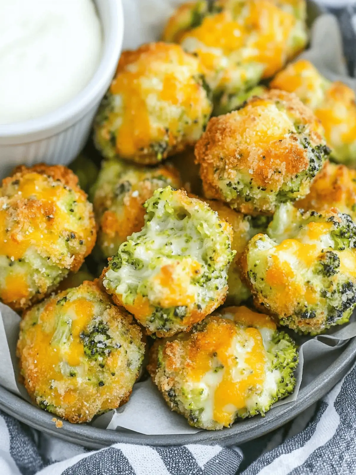 Keto Broccoli Cheddar Bites (less than one net carb each)