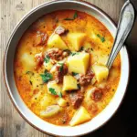 Spanish Potato Soup with Chorizo