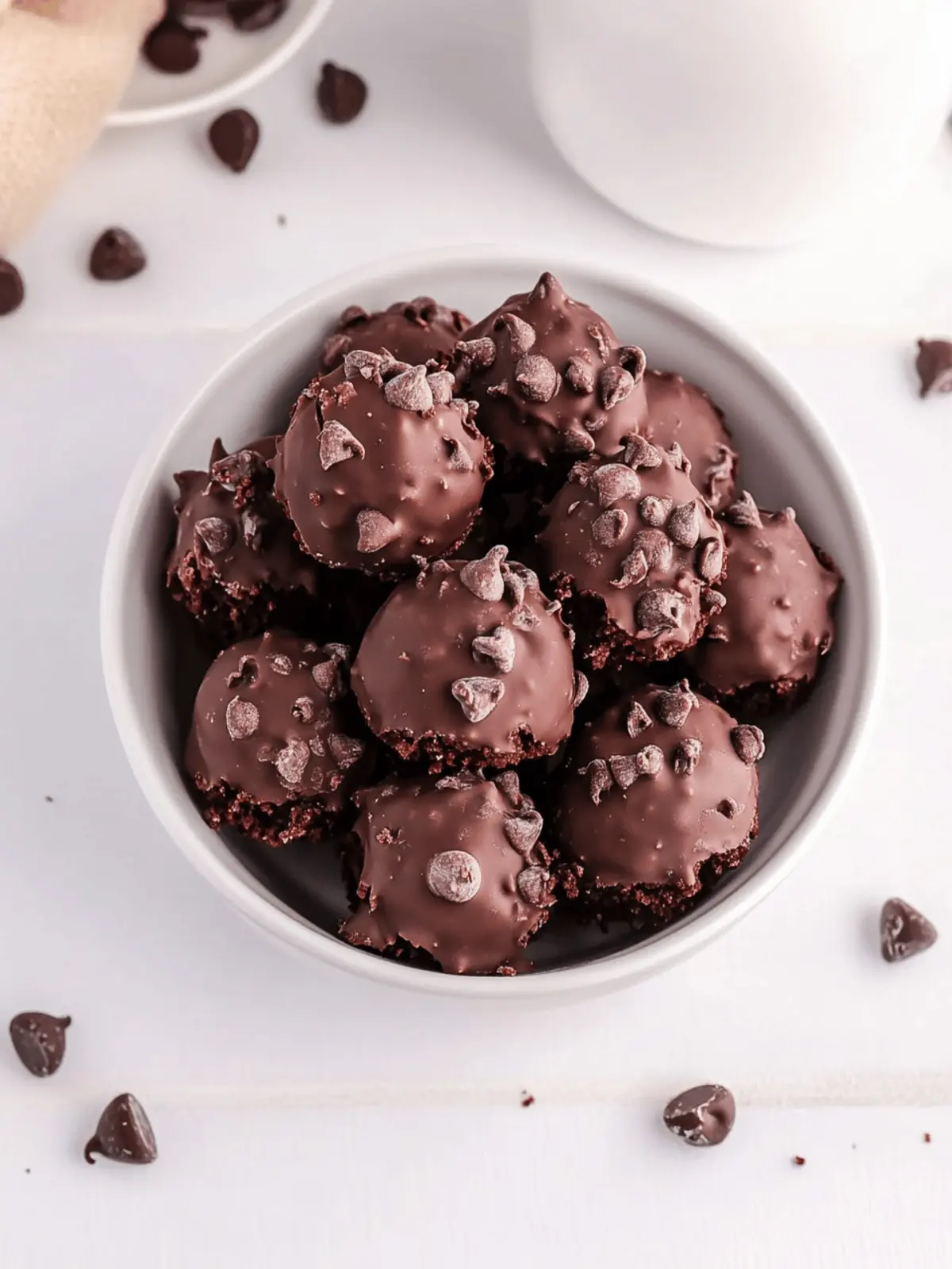 No-Bake Brownie Bites