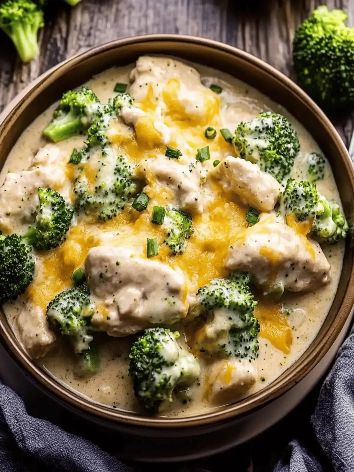 Crockpot Creamy Broccoli Cheddar Chicken recipe
