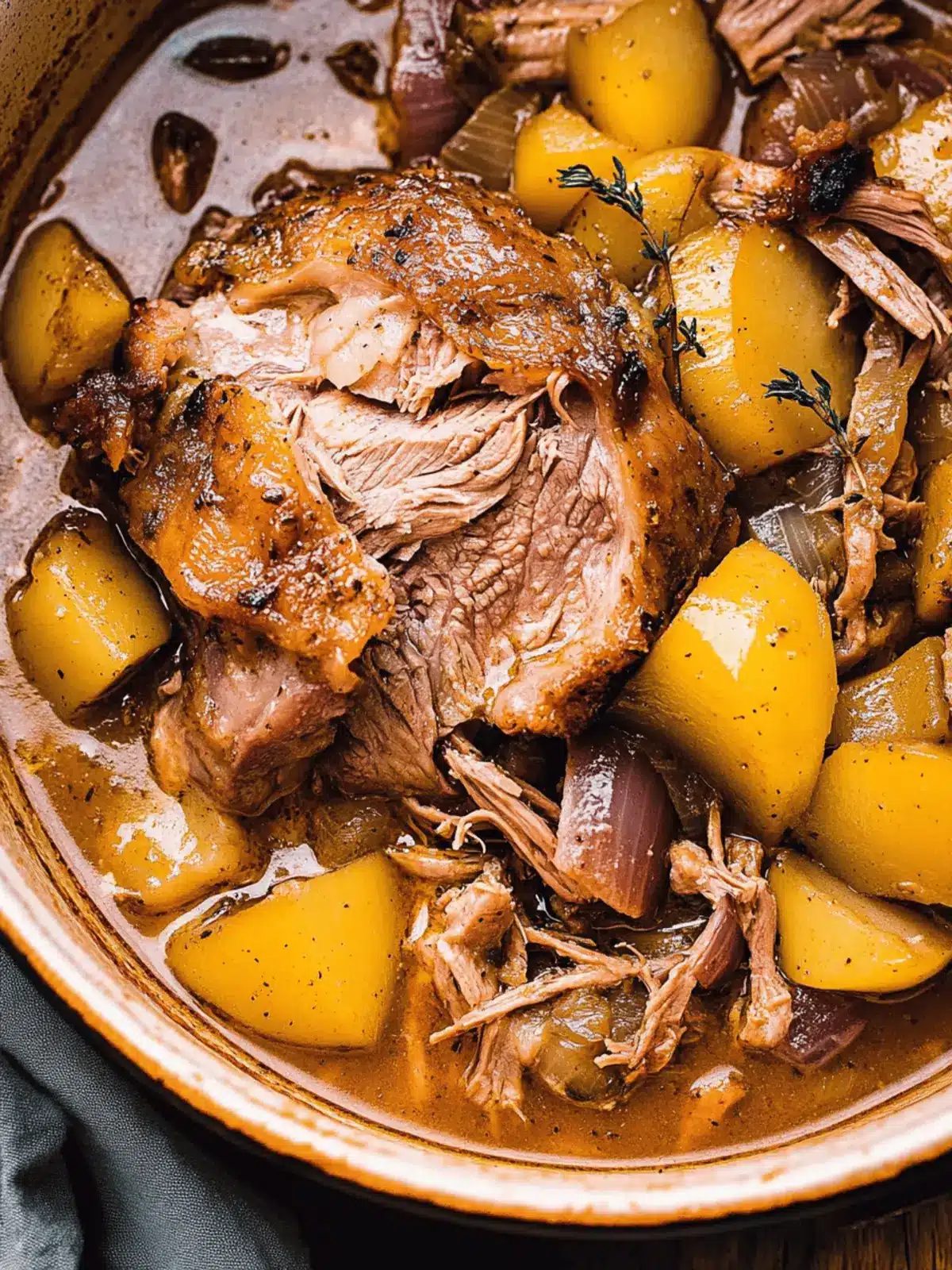 Apple Cider Braised Pork Shoulder