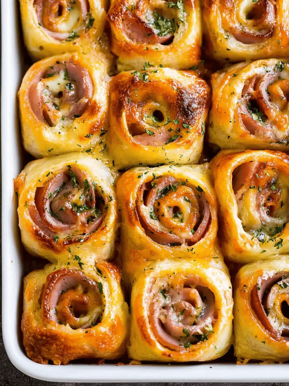 Ham and Cheese Pinwheels